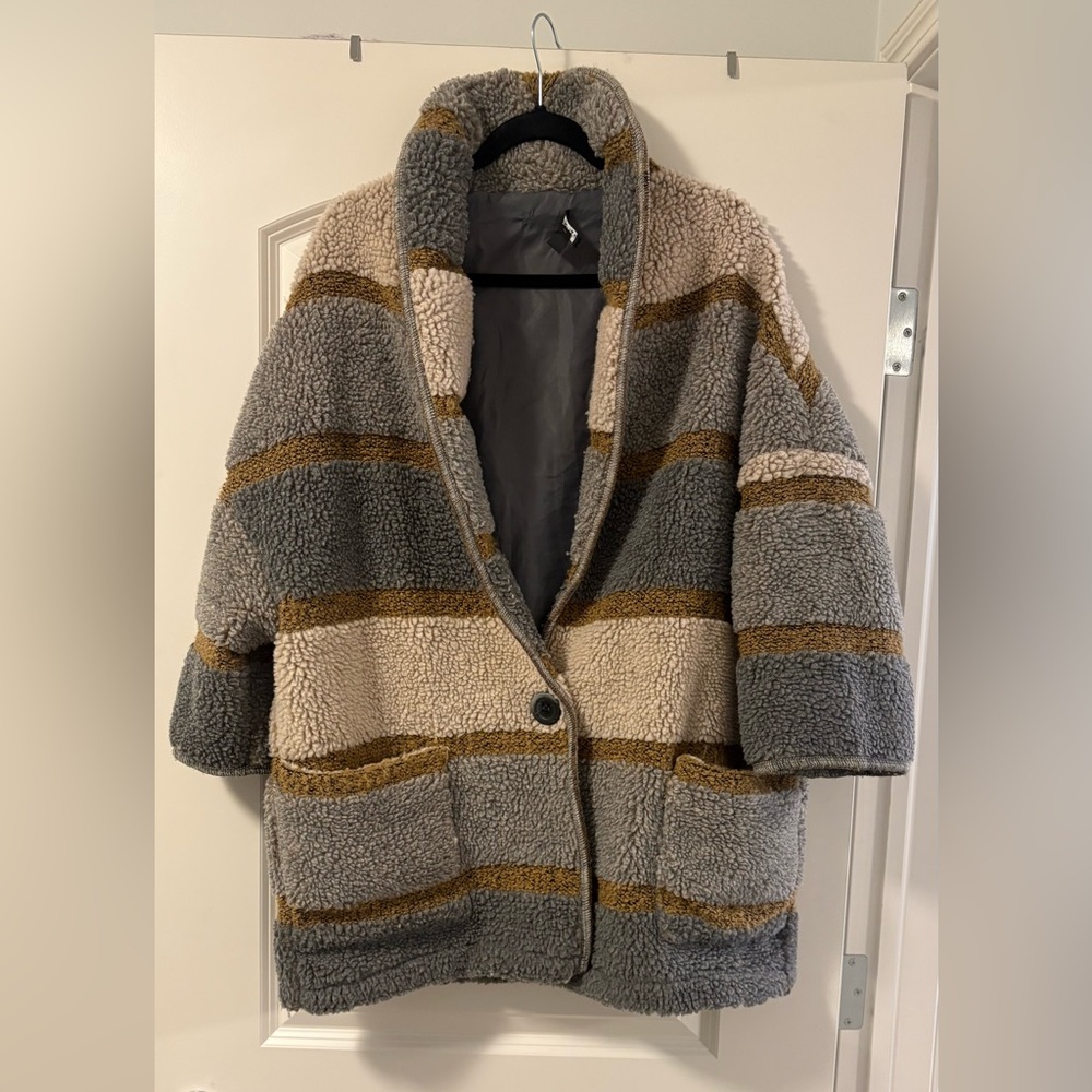 Cozy Striped Women's Jacket